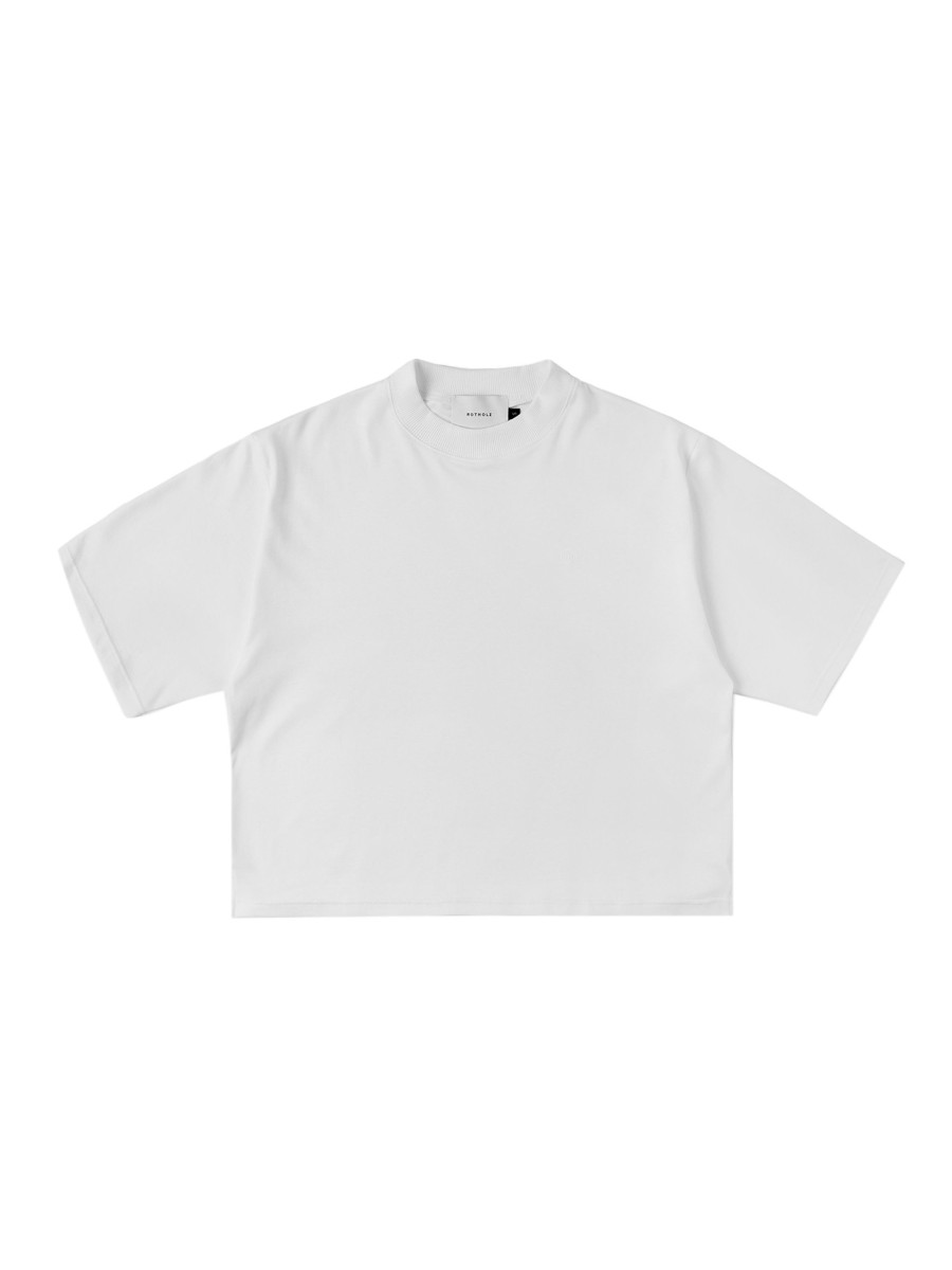 Damen Rotholz | Rotholz Cropped T-Shirt White | M