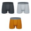 Herren MY ESSENTIAL CLOTHING | My Essential Clothing 3 Pack Boxers Mix Orange | Xxl