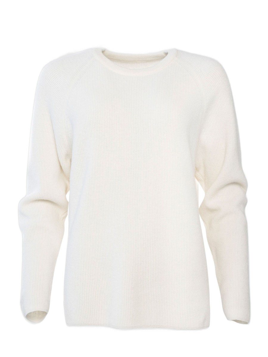 Damen Woolish | Woolish Pullover Oita Merino White | Xs