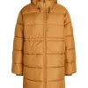 Damen Knowledge Cotton Apparel | Knowledge Cotton Apparel Thermoreu2122 Mid Puffer Jacket Brown Sugar | Xs