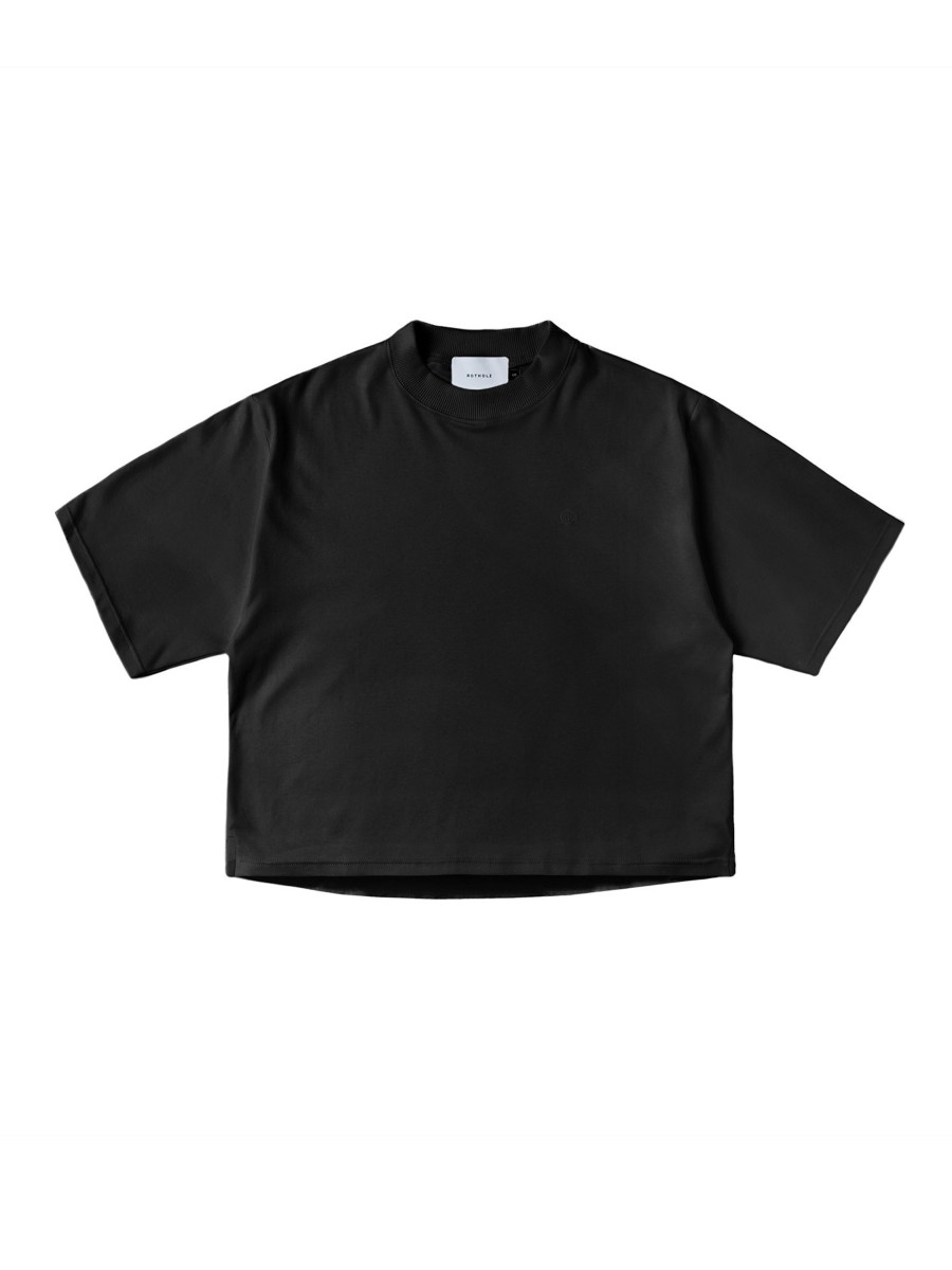 Damen Rotholz | Rotholz Cropped T-Shirt Black | M