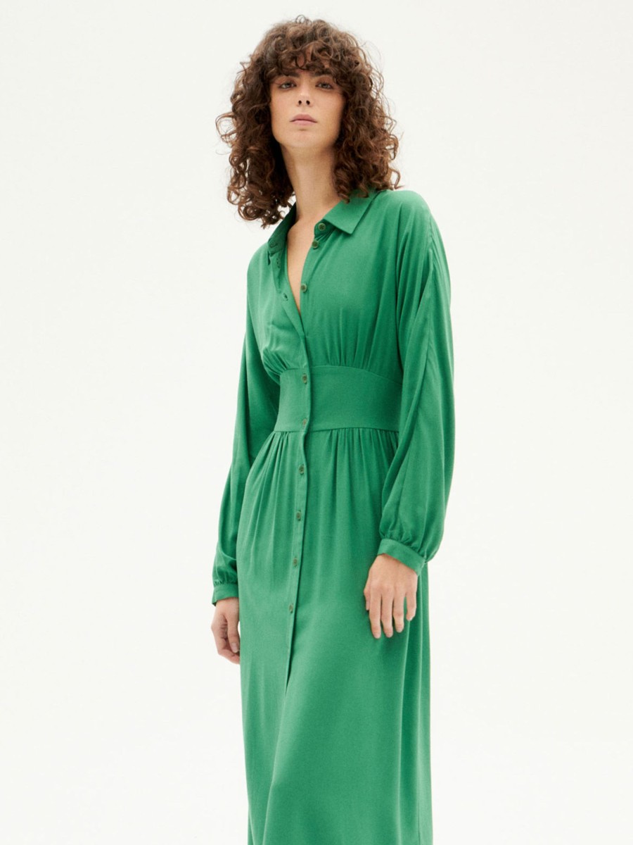 Damen Thinking MU | Thinking Mu Gabriela Dress Clover Green | Xs