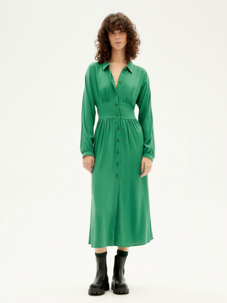 Damen Thinking MU | Thinking Mu Gabriela Dress Clover Green | Xs