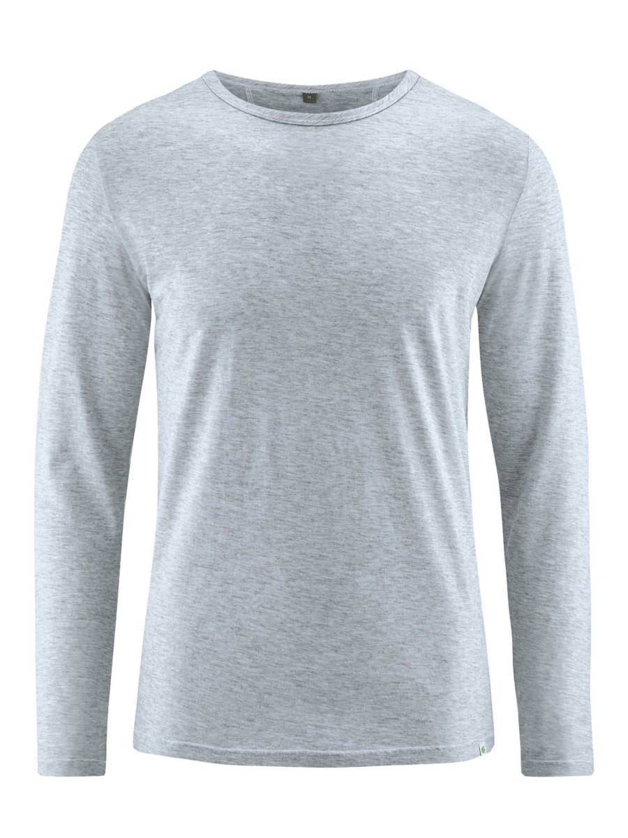 Herren HempAge | Hempage Longsleeve With Yak Platinum | L