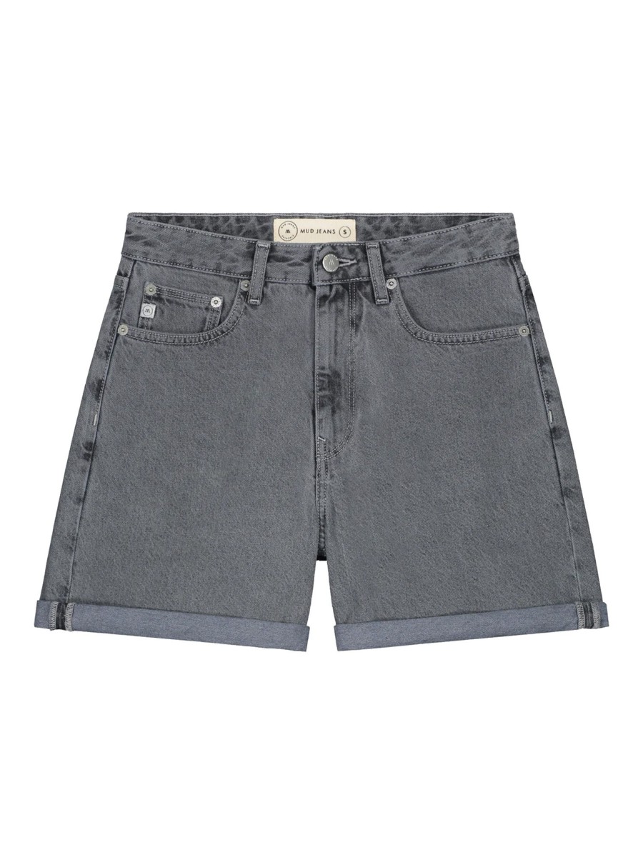 Damen MUD JEANS | Mud Jeans Marilyn Short Stone Grey | Xs