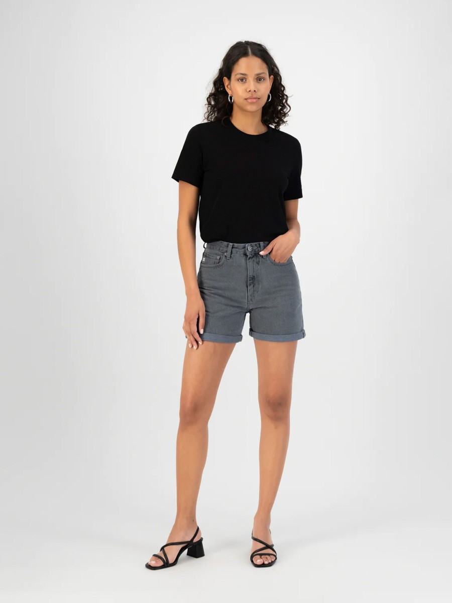 Damen MUD JEANS | Mud Jeans Marilyn Short Stone Grey | Xs