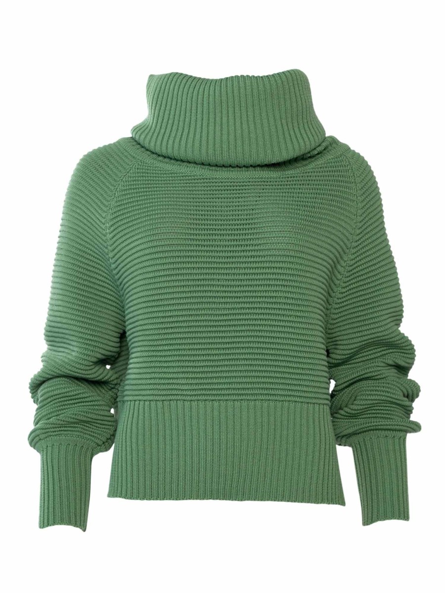 Damen Woolish | Woolish Pullover Tamala Reed Green | M