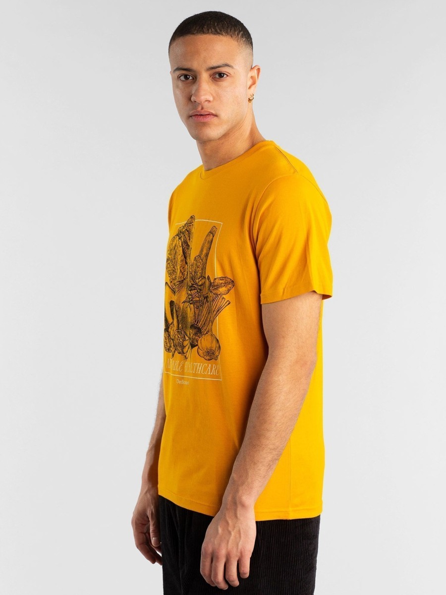 Herren DEDICATED | Dedicated T-Shirt Stockholm Affordable Healthcare Golden Yellow | M