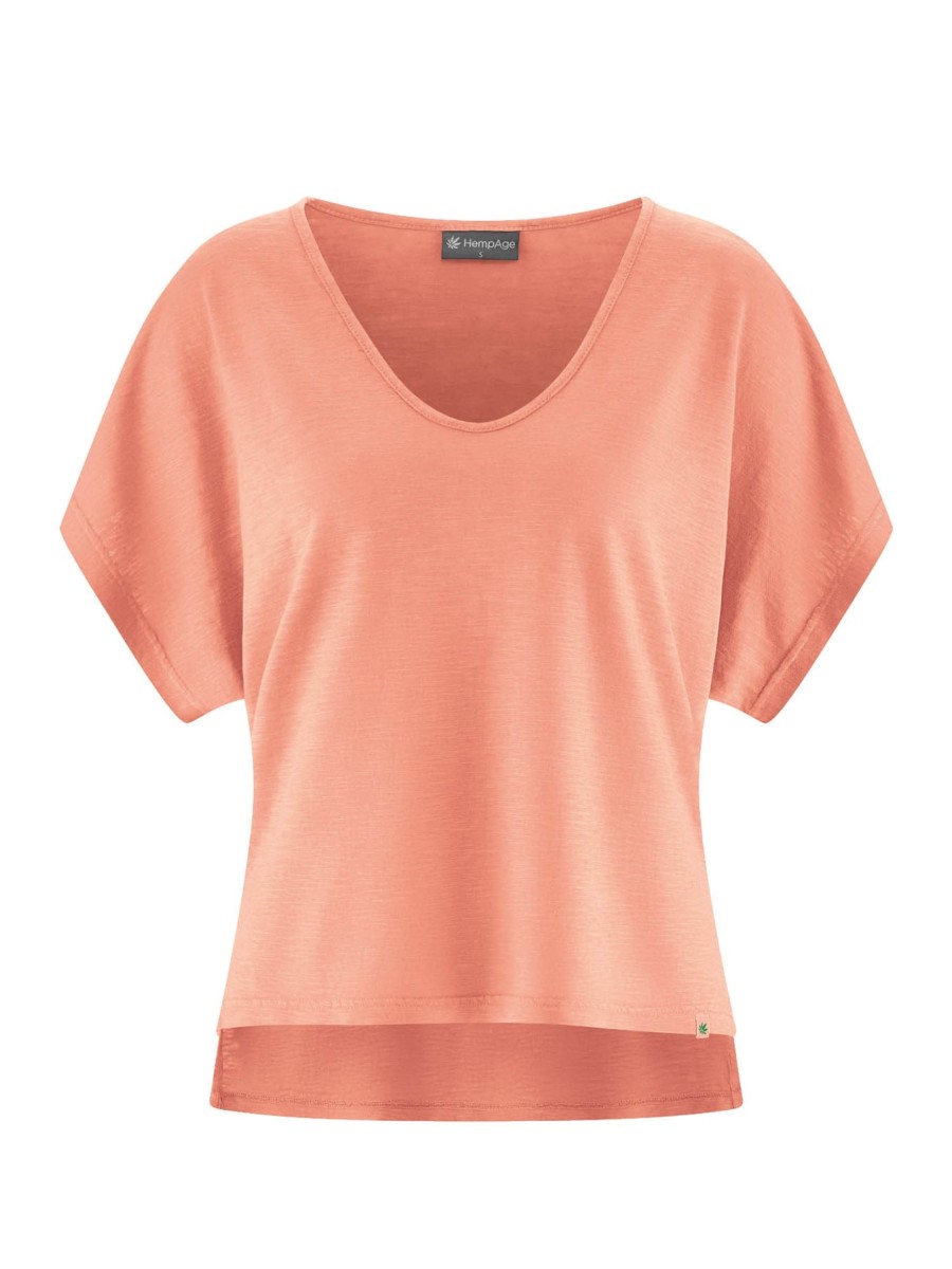 Damen HempAge | Hempage Wideshirt Peach | M