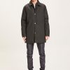 Herren Knowledge Cotton Apparel | Knowledge Cotton Apparel Arctic Canvas Jacket With Buttons Black Jet | S