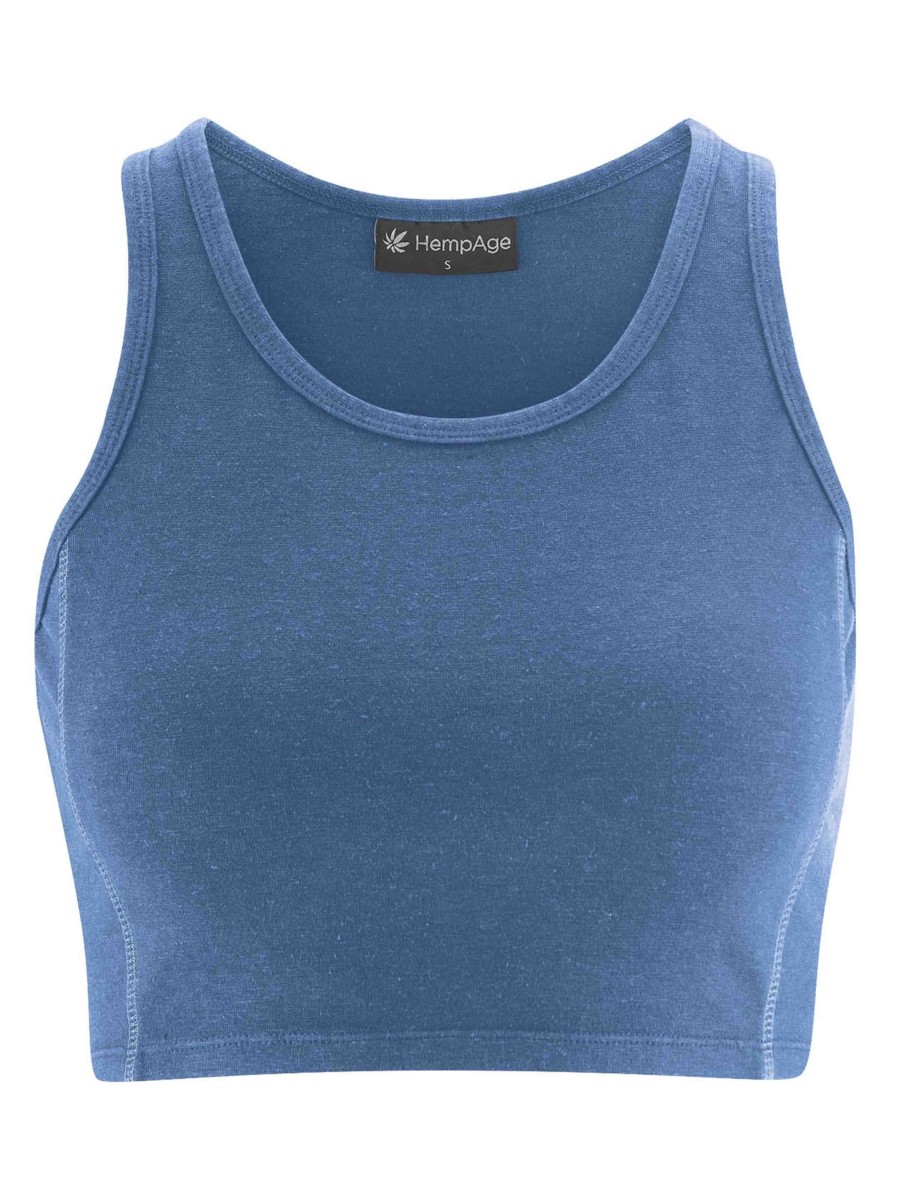 Damen HempAge | Hempage Yoga Top Blueberry | Xs