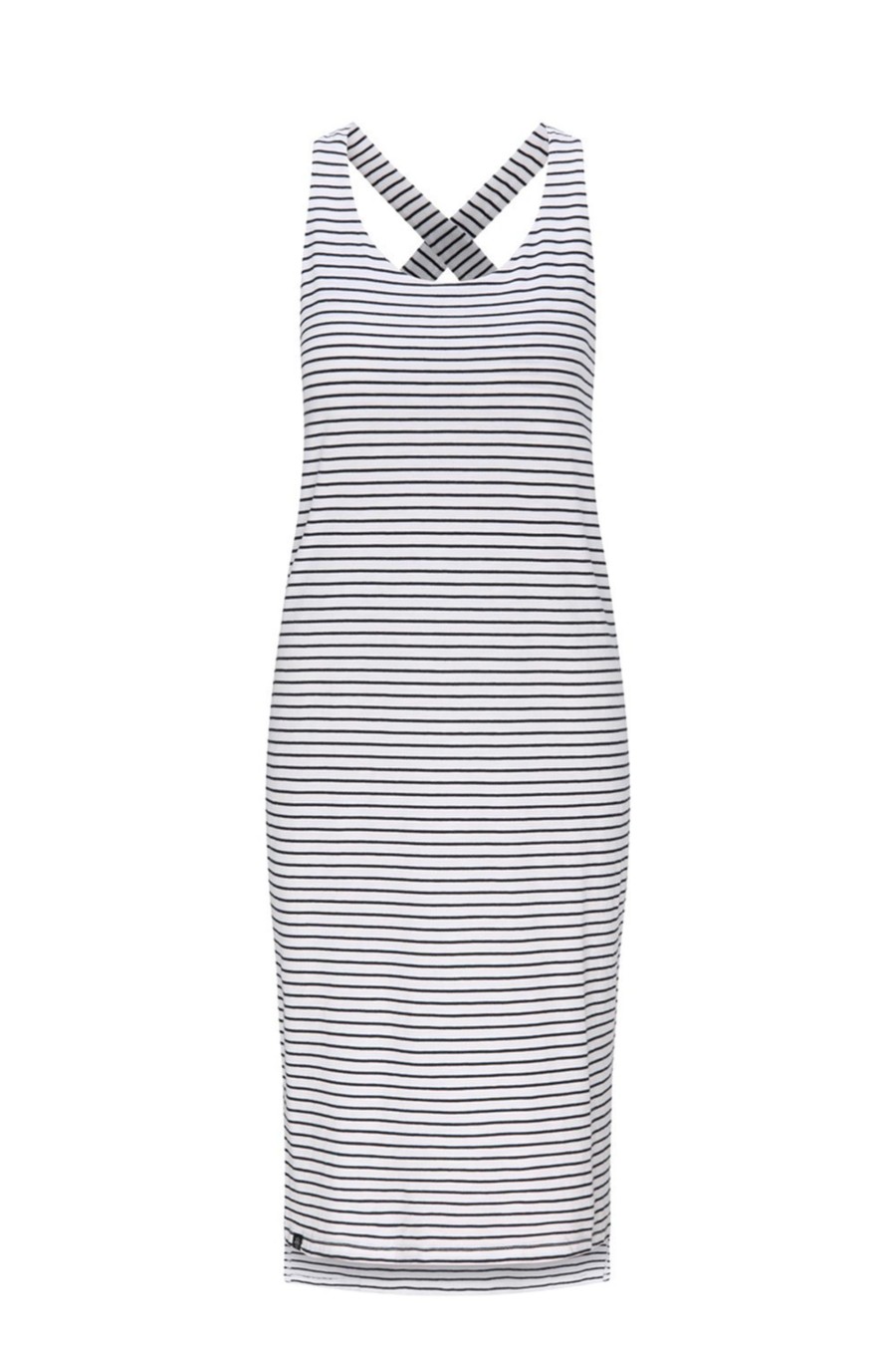 Damen recolution | Sleeveless Jerseydress #Stripes Navy/White | Xs