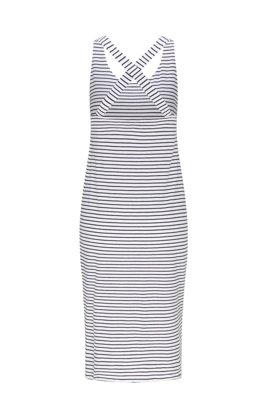 Damen recolution | Sleeveless Jerseydress #Stripes Navy/White | Xs