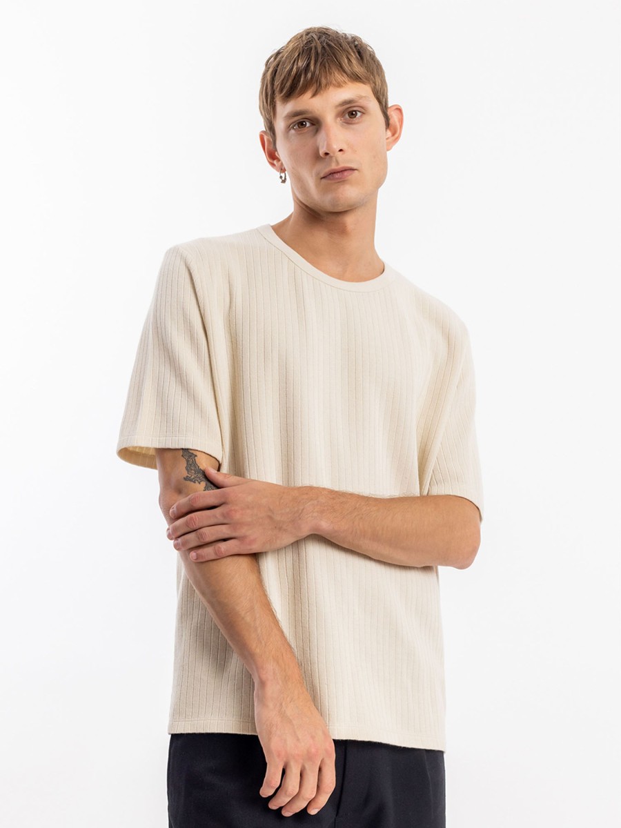 Herren Rotholz | Rotholz T-Shirt Ribbed Sand | S