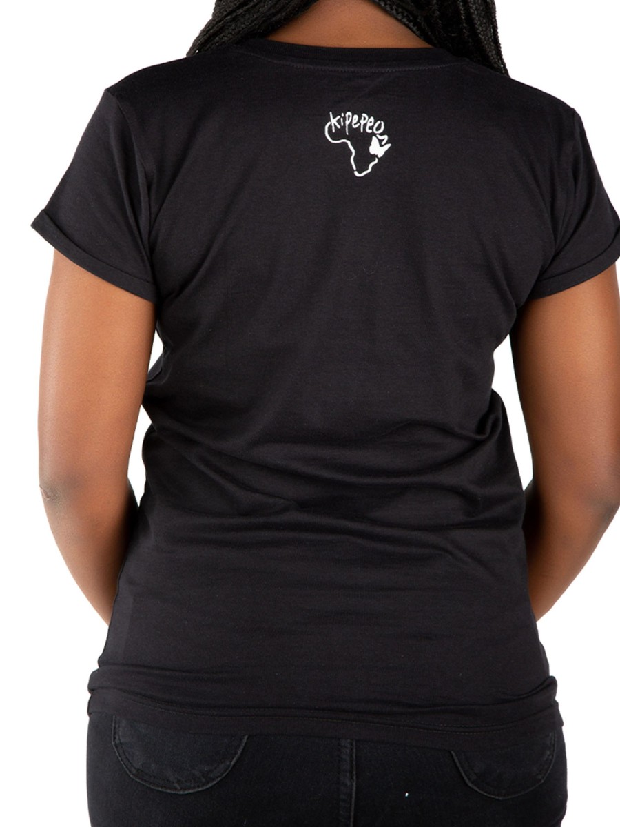 Damen Kipepeo Clothing | Nyani Frauen T-Shirt Black | S