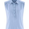 Damen HempAge | Hempage U00C4Rmellose Bluse Water | S