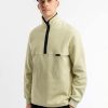 Damen Rotholz | Rotholz Divided Half Zip Sweatshirt Washed Olive | L