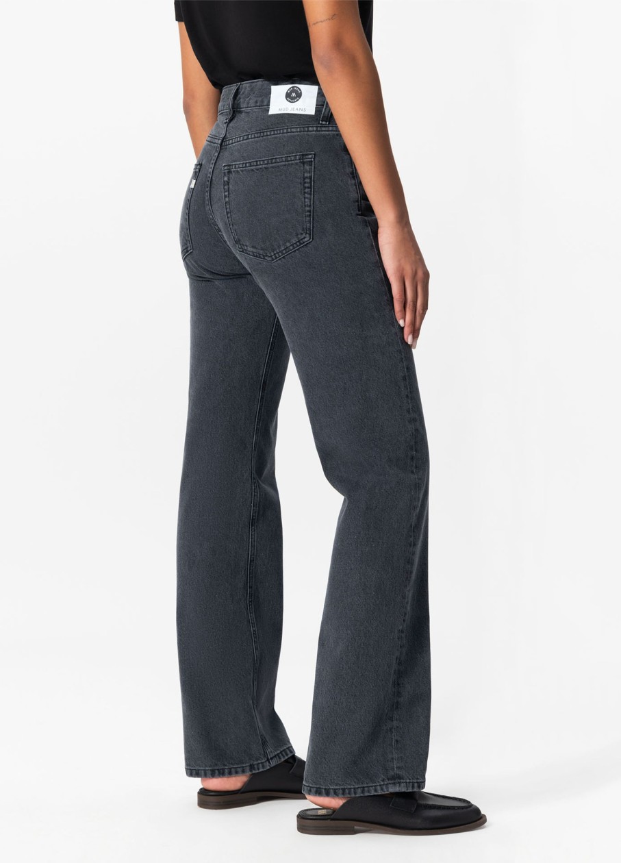 Damen MUD JEANS | Mud Jeans Loose Jamie Used Black | 26/30