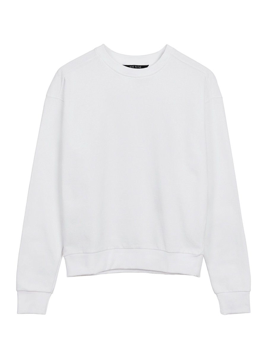 Damen NINE TO FIVE | Big Sweater #Dove White | Xs