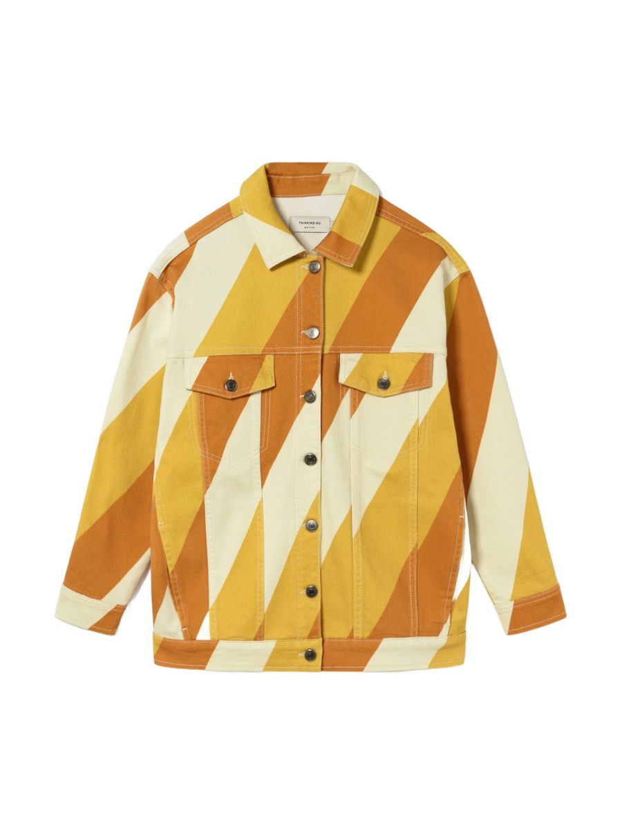 Damen Thinking MU | Thinking Mu Slash Phoebe Jacket Yellow | Xs