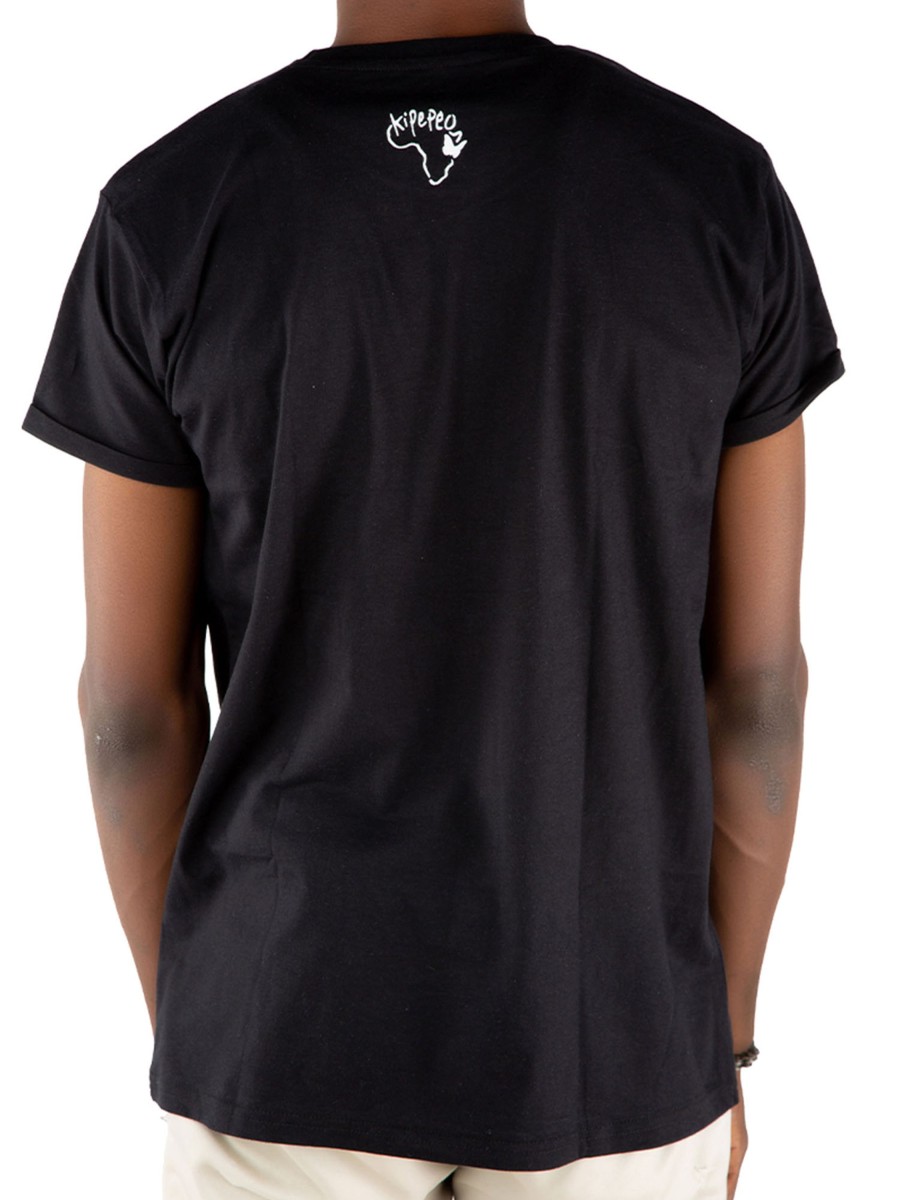 Herren Kipepeo Clothing | Kipepeo Clothing Nyani Mu00E4Nner T-Shirt Black | S