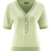 Damen HempAge | Hempage Halbarmpullover Matcha-Nature | S