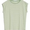 Damen ARMEDANGELS | Armedangels Jilaana Stripes Smith Green - Oatmiilk | S