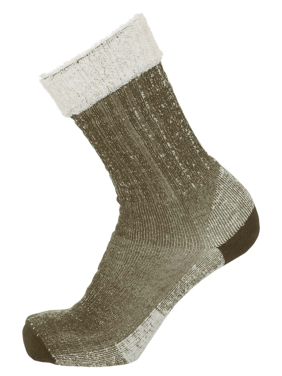 Damen Knowledge Cotton Apparel | Knowledge Cotton Apparel 1 Pack Low Terry Wool Sock Forrest Night | 38-42