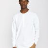 Herren Knowledge Cotton Apparel | Knowledge Cotton Apparel Bo Longsleeve Henley Bright White | S