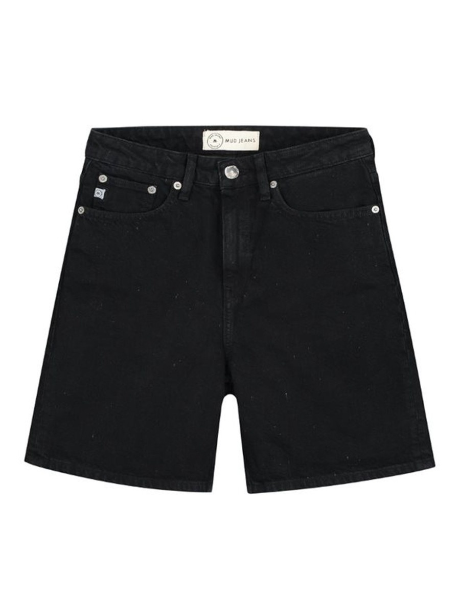 Damen MUD JEANS | Mud Jeans Beverly Short Dip Black | Xs