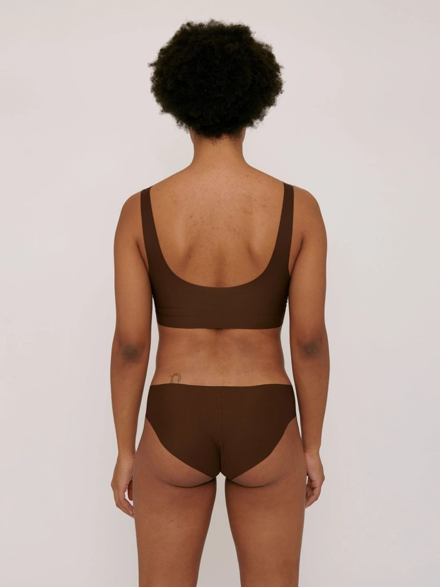 Damen Organic Basics | Organics Basics Invisible Cheeky Briefs 2-Pack Walnut | Xs