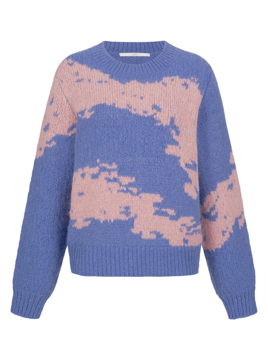 Damen LANIUS | Lanius Pullover Mit Intarsie Lavender/Rose | 34