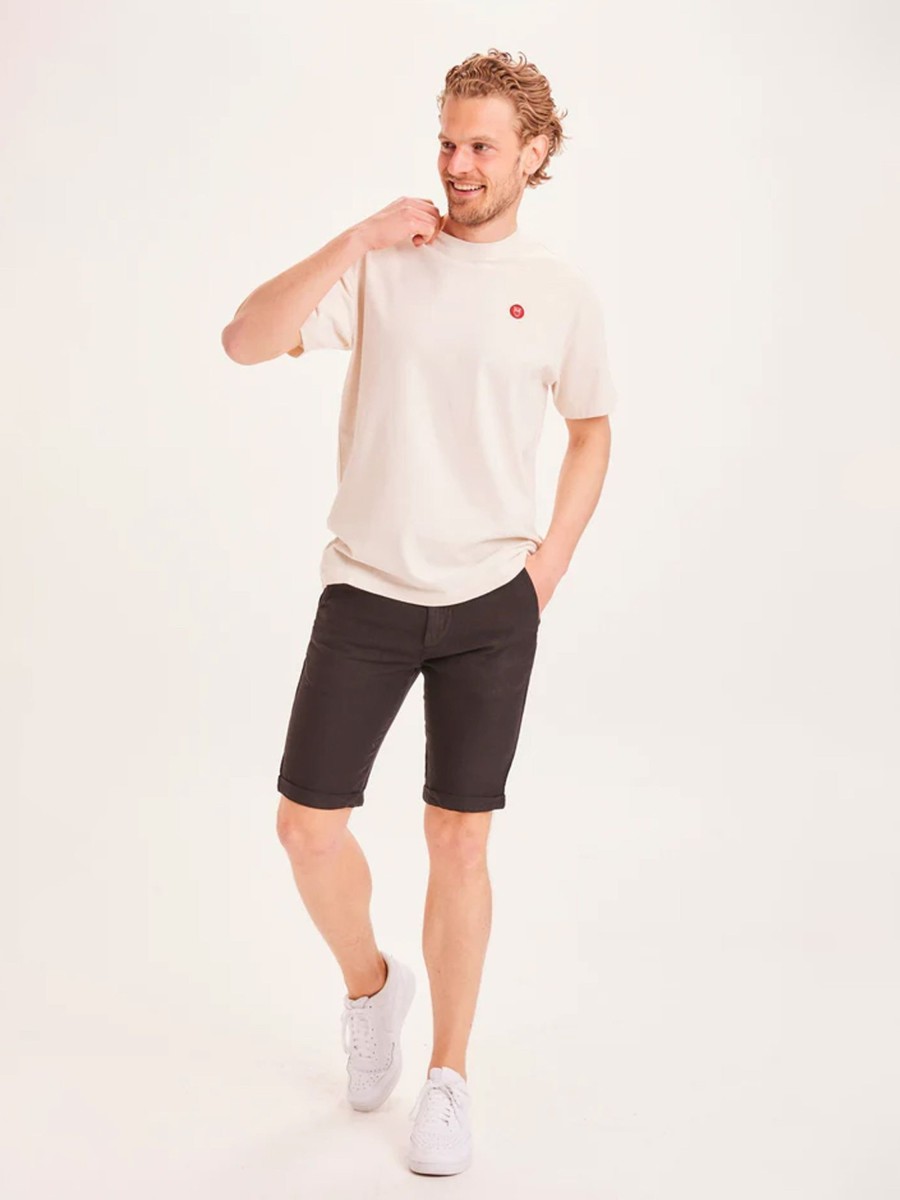 Herren Knowledge Cotton Apparel | Knowledge Cotton Apparel Chuck Linen Shorts Black Jet | 30