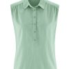 Damen HempAge | Hempage U00C4Rmellose Bluse Menta | S