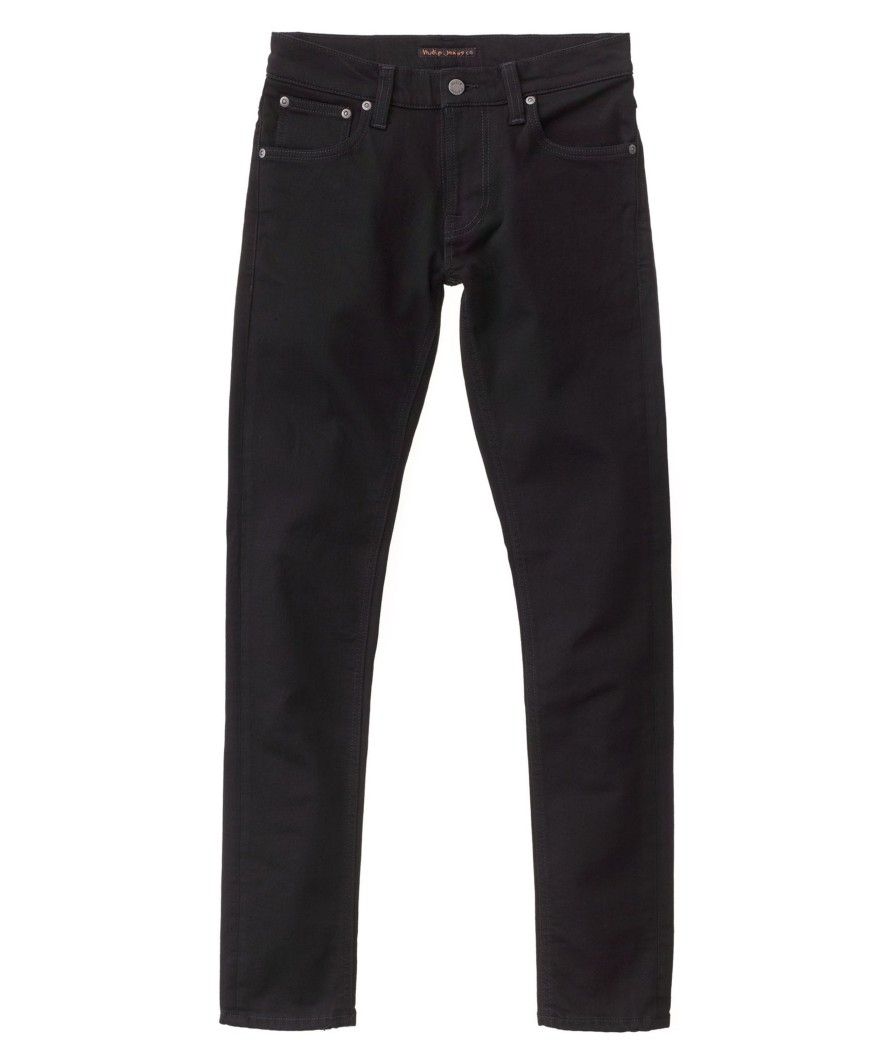 Herren Nudie Jeans | Nudie Jeans Tight Terry Ever Black | 26/30