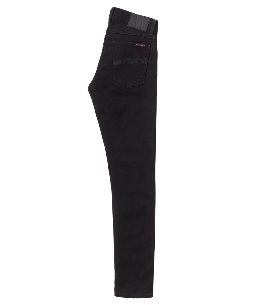 Herren Nudie Jeans | Nudie Jeans Tight Terry Ever Black | 26/30