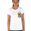 Damen Kipepeo Clothing | Nyani Frauen T-Shirt White | L