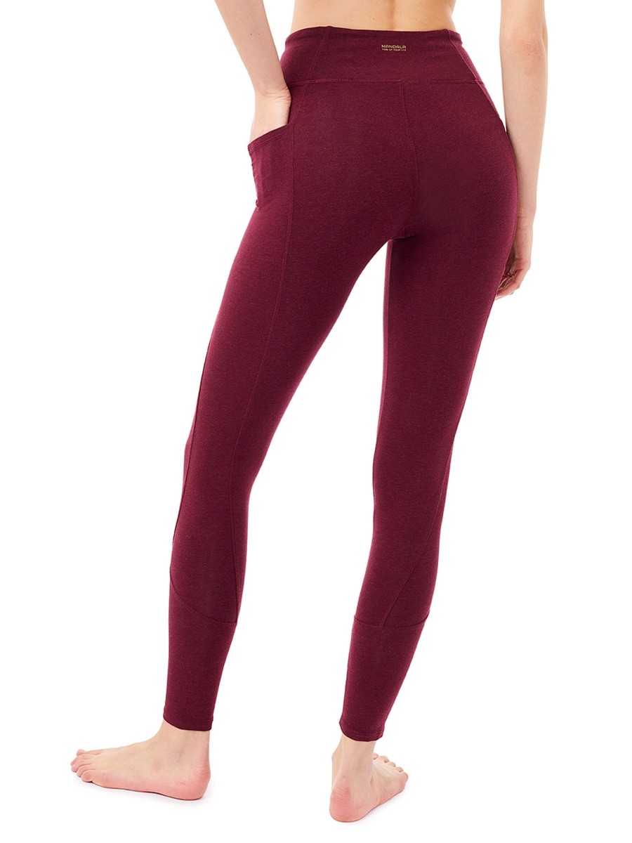 Damen MANDALA | Mandala Pocket Tights Vineyard | Xs