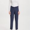 Damen Knowledge Cotton Apparel | Knowledge Cotton Apparel Willow Pinstripe Chino Pants Total Eclipse | 34 (Xs)