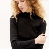 Damen Thinking MU | Rib Aine Top L/S Black | Xs