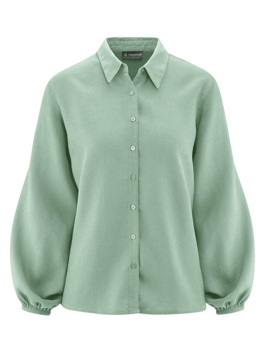 Damen HempAge | Hempage Blouse Menta | Xs