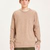 Herren Knowledge Cotton Apparel | Knowledge Cotton Field O-Neck Knit Kelp | S