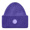 Damen Knowledge Cotton Apparel | Knowledge Cotton Apparel Big Rib Beanie Deep Purple | Onesize