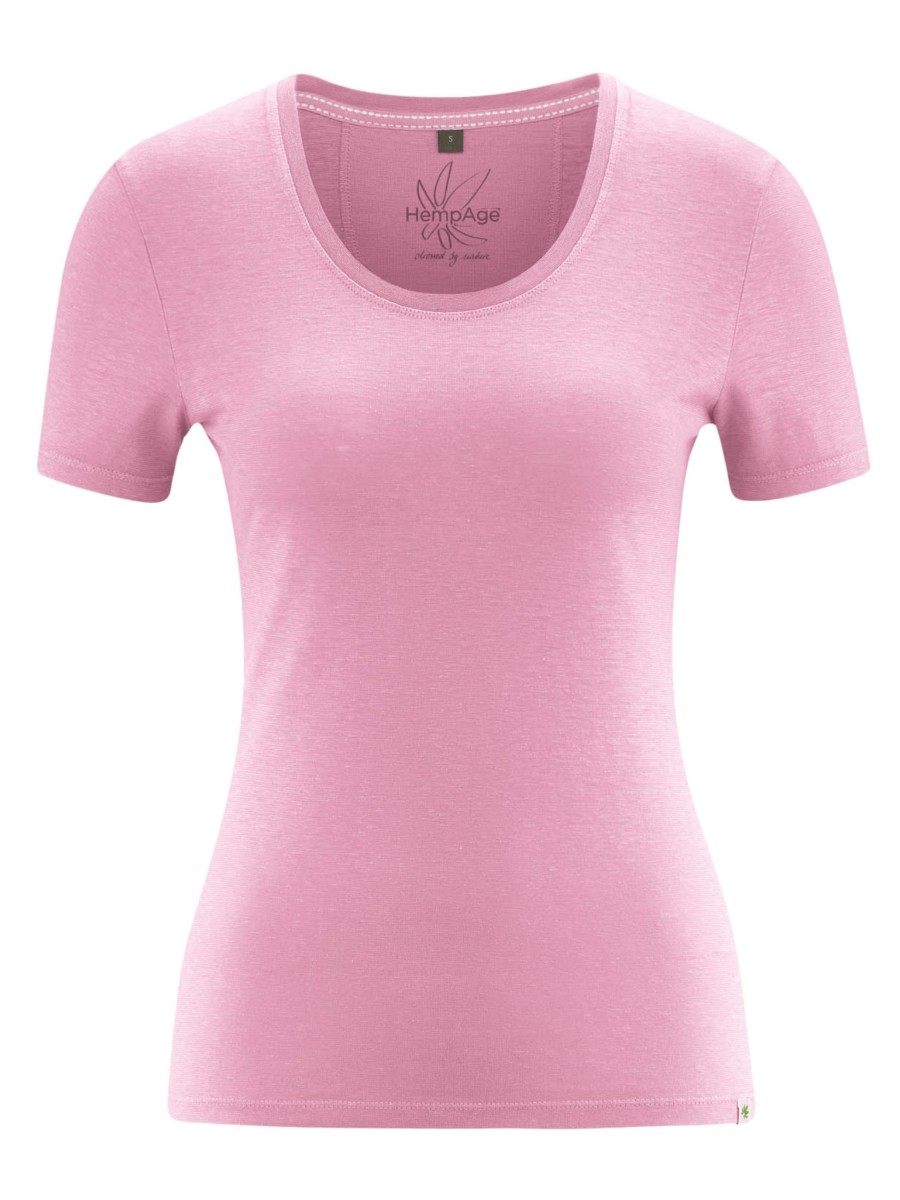 Damen HempAge | Hempage T-Shirt Jersey Rose | Xs