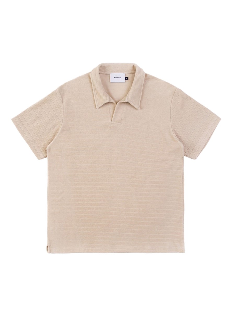 Herren Rotholz | Rotholz Terry Cotton Polo Summer Sand | S