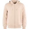 Herren Knowledge Cotton Apparel | Knowledge Cotton Apparel Zip Hood Basic Badge Sweat Light Feather Gray | S