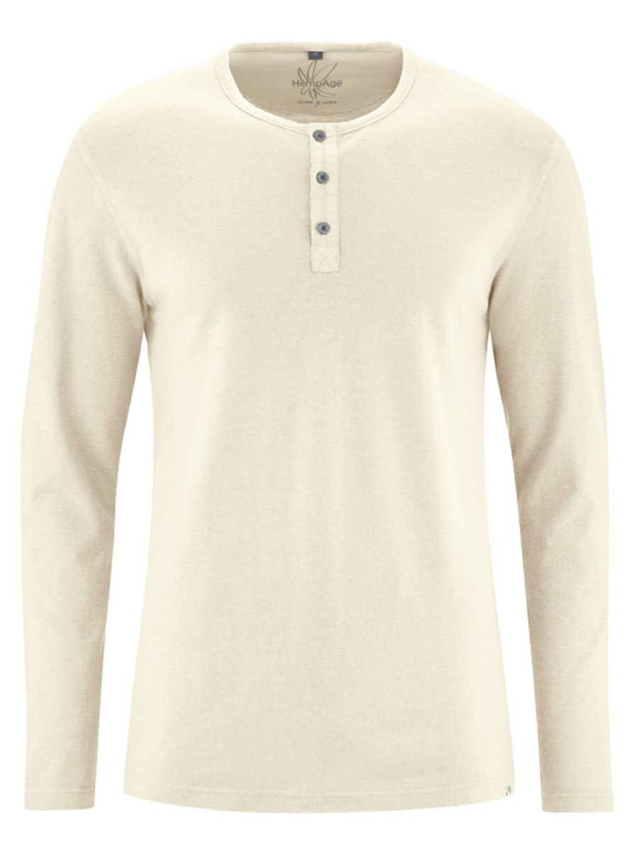 Herren HempAge | Hempage Henley Longsleeve Nature | L