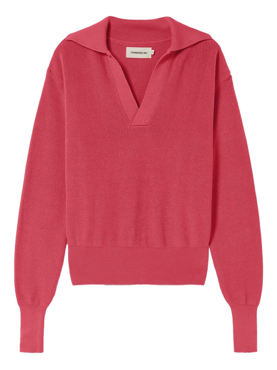 Damen Thinking MU | Thinking Mu Sara Knit Sweater Pink | M