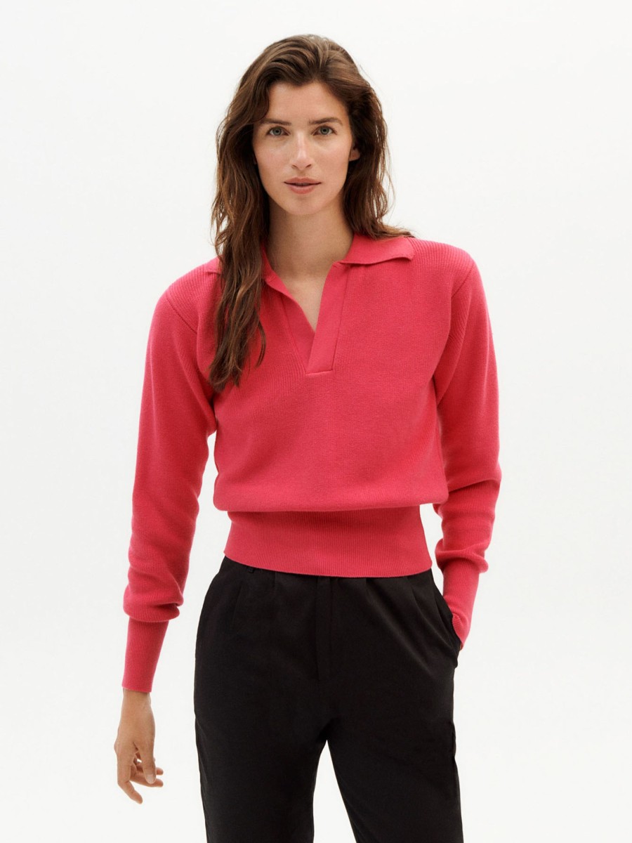 Damen Thinking MU | Thinking Mu Sara Knit Sweater Pink | M