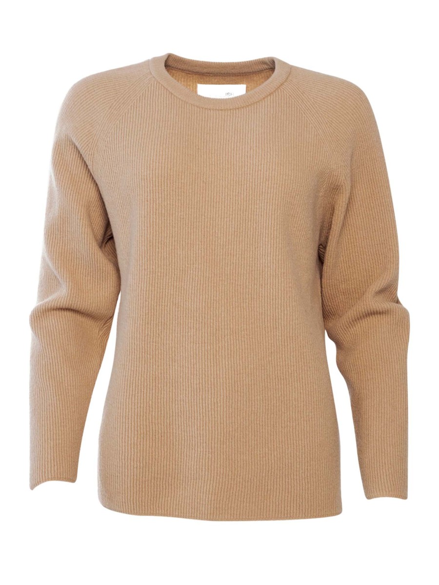 Damen Woolish | Woolish Pullover Oita Merino Sand Beige | Xs